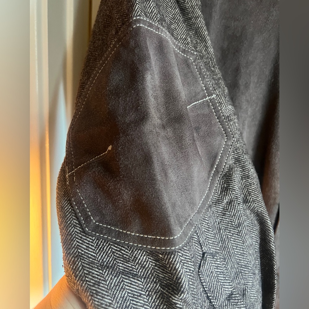 Faconnable goat skin leather shirt size XL - Vintage - Picture 7 of 10